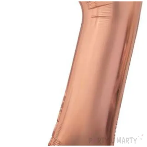 balon foliowy cyfra 7 stojaca rozowe zloto godan 29 dgt