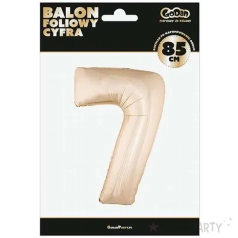 balon foliowy cyfra 7 szampanski godan 34 dgt