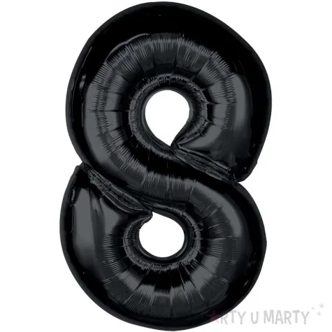 balon foliowy cyfra 8 czarny godan 36 dgt