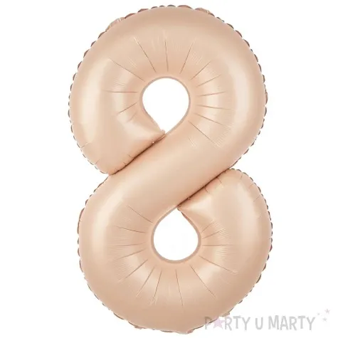 balon foliowy cyfra 8 karmelowy partypal 39 dgt