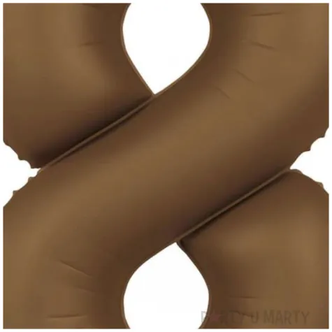 balon foliowy cyfra 8 mat braz czekoladowy folat 34 dgt