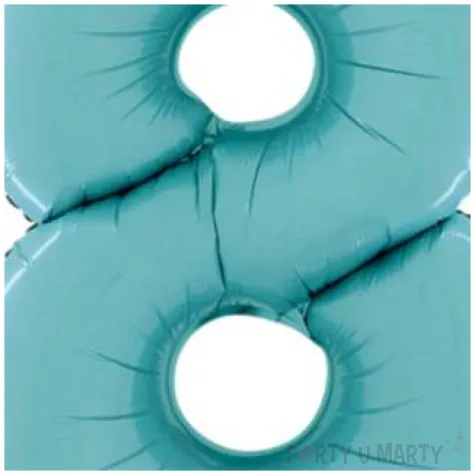 balon foliowy cyfra 8 niebieski pastel grabo 26 dgt