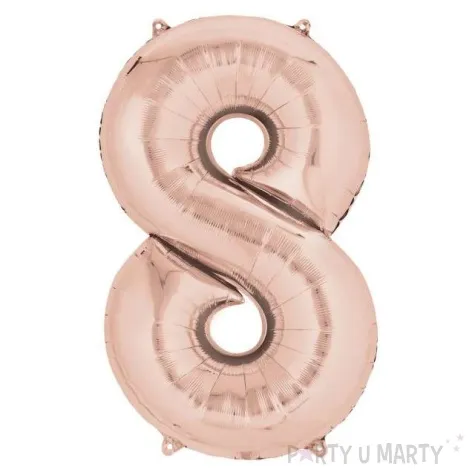 balon foliowy cyfra 8 szampanski amscan 34 dgt