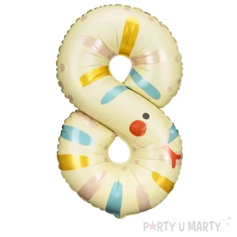 balon foliowy cyfra 8 waz partydeco 34 dgt