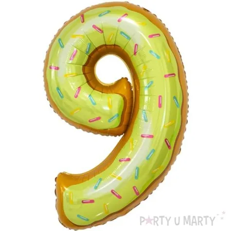 balon foliowy cyfra 9 ciasteczko godan 31 dgt
