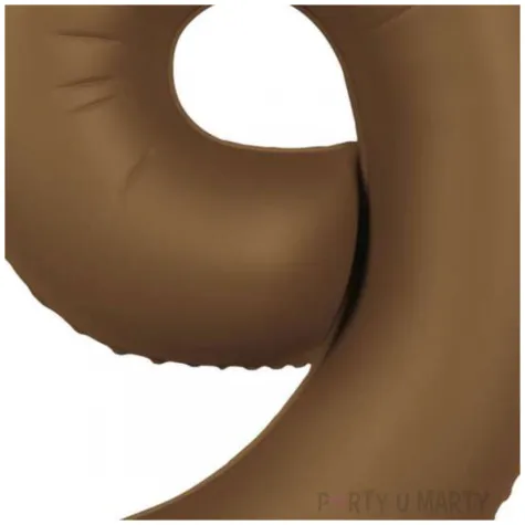 balon foliowy cyfra 9 mat braz czekoladowy folat 34 dgt