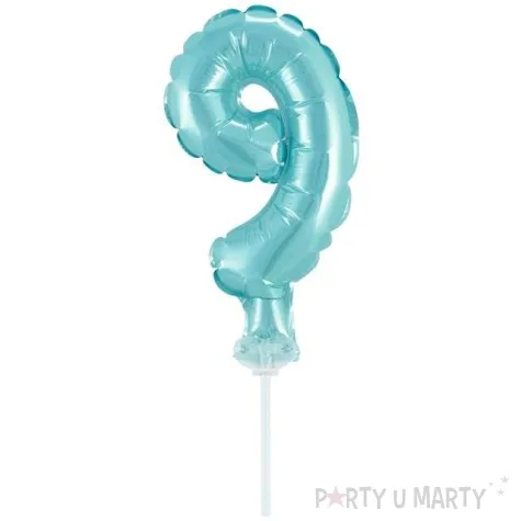 balon foliowy cyfra 9 micro blekitny godan 5 dgt