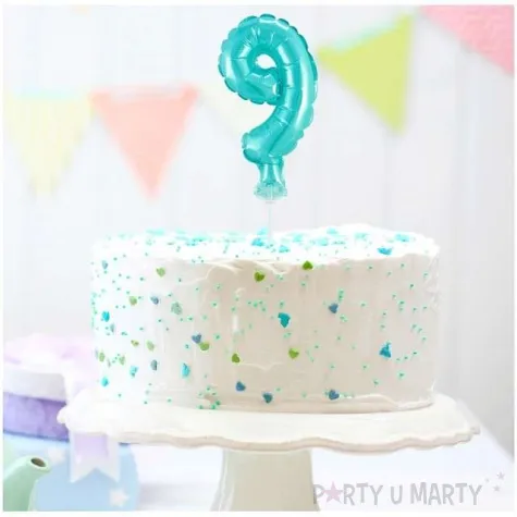 balon foliowy cyfra 9 micro blekitny godan 5 dgt