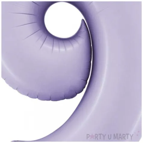 balon foliowy cyfra 9 satynowy liliowy grabo 40 dgt