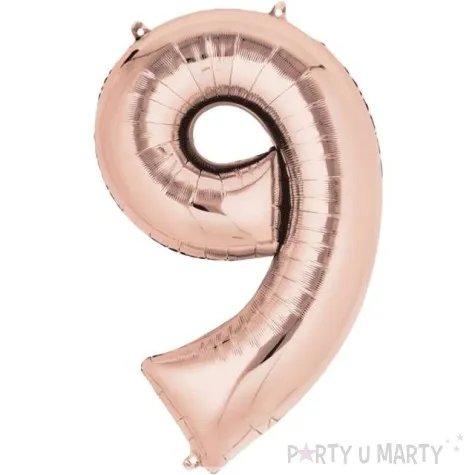 balon foliowy cyfra 9 szampanski amscan 34 dgt