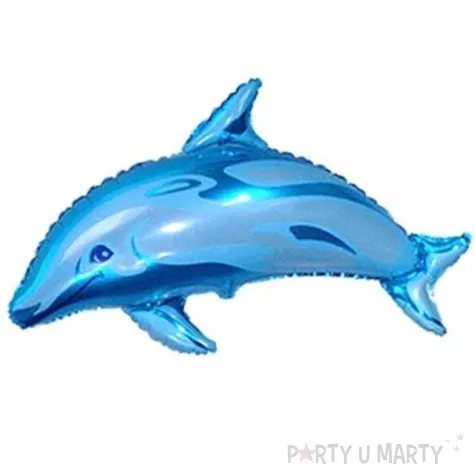 balon foliowy delfinek niebieski flexmetal 14 shp