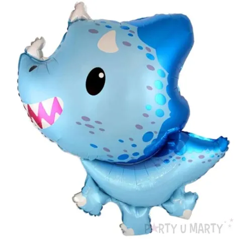 balon foliowy dinozaur baby triceratops niebieski flexmetal 14 shp