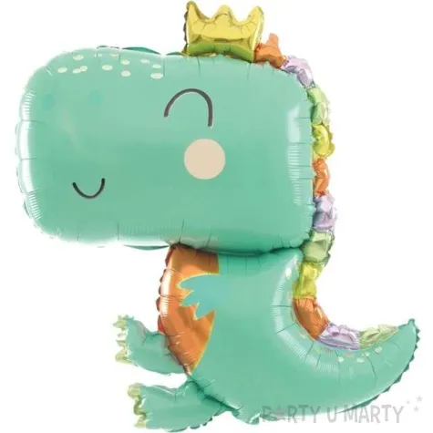 balon foliowy dinozaur smok z korona partypal 35 shp