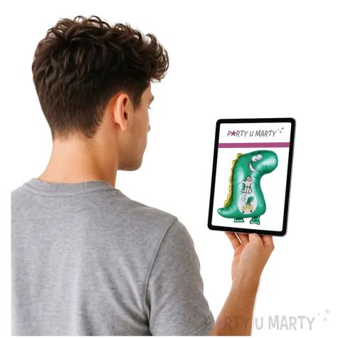 balon foliowy dinozaur traveling is fun zielony jix 29 shp