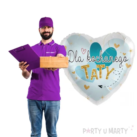balon foliowy dla kochanego taty serce amscan 17 hrt