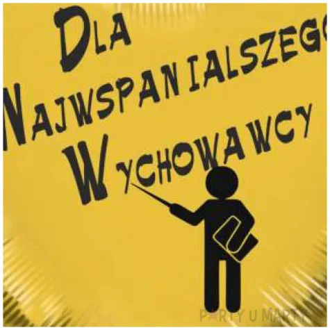 balon foliowy dla najwspanialszego wychowawcy zloty 18 hrt
