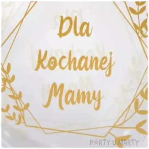 balon foliowy dla ukochanej mamy transparentny tuban 18 orb