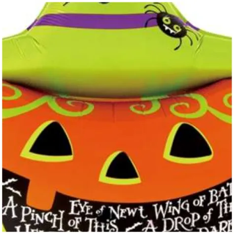 balon foliowy dynia w kapeluszu pomaranczowo zielony partypal 36 shp