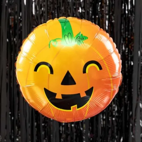 balon foliowy dynia z usmiechem pomaranczowy partypal 18 rnd