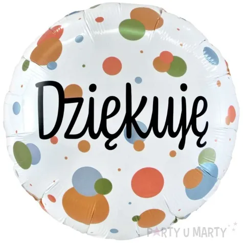 balon foliowy dziekuje godan 18 rnd