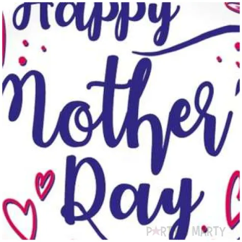 balon foliowy dzien matki bialy flexmetal 18 rnd