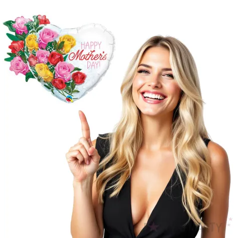 balon foliowy dzien matki bukiet roz qualatex 35 shp