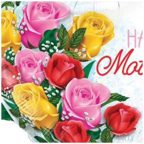 balon foliowy dzien matki bukiet roz qualatex 35 shp