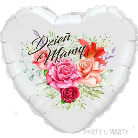 balon foliowy dzien matki dzien mamy bialy 18 hrt