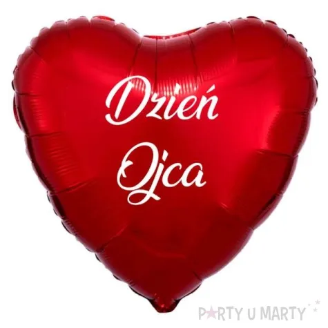 balon foliowy dzien ojca czerwony 18 hrt