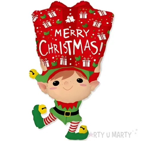 balon foliowy elf swiateczny merry christmas flexmetal 24 shp