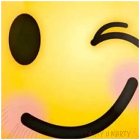 balon foliowy emotikon oczko zolty amscan 17 rnd