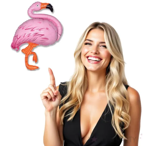 balon foliowy flaming hawaje rozowy flexmetal 24 shp