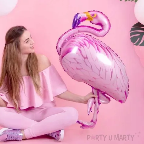 balon foliowy flaming rozowy partydeco 37 shp
