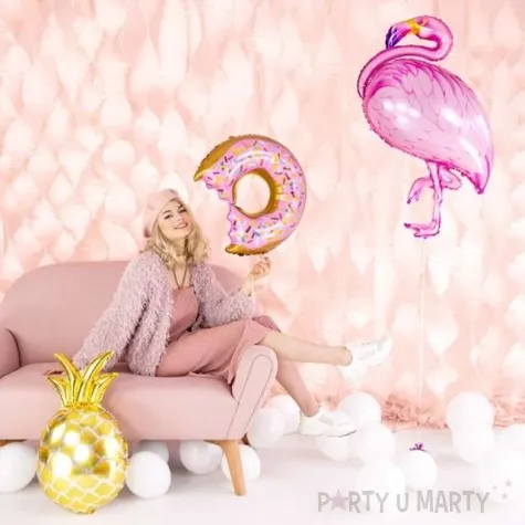 balon foliowy flaming rozowy partydeco 37 shp