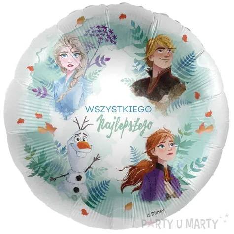 balon foliowy frozen elsa anna kristoff olaf wszystkiego najlepszego premioloon 17 rnd