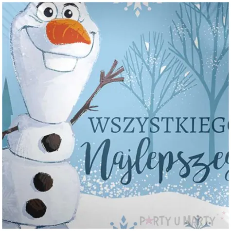 balon foliowy frozen olaf wszystkiego najlepszego niebieski premioloon 17 rnd
