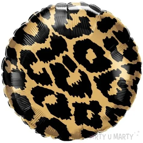 balon foliowy futro cetki pantery czarny qualatex 18 rnd