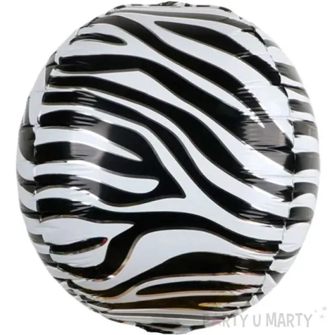balon foliowy futro paski zebry partypal 22 orb