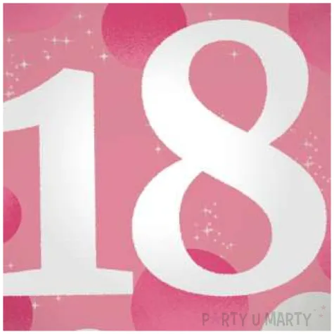 balon foliowy glossy 18 urodziny rozowy folat 17 rnd