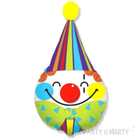 balon foliowy glowa klauna kolorowy flexmetal 24 shp