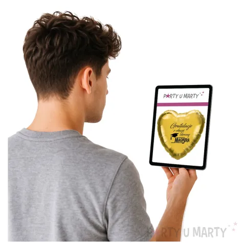 balon foliowy gratulacje z okazji obrony magistra zloty 18 hrt