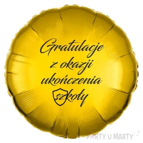 balon foliowy gratulacje z okazji ukonczenia szkoly zloty 18 rnd