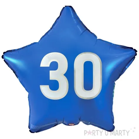 balon foliowy gwiazda 30 niebieski godan 19 str