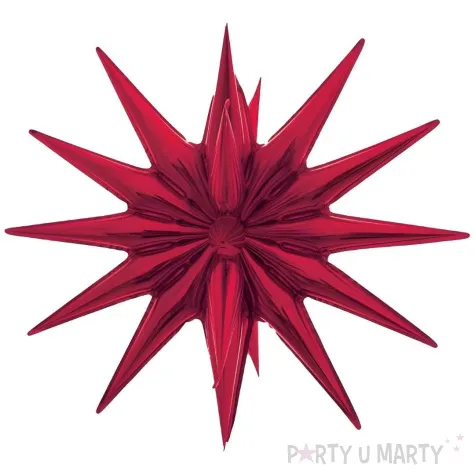 balon foliowy gwiazda 3d czerwony godan 20 str