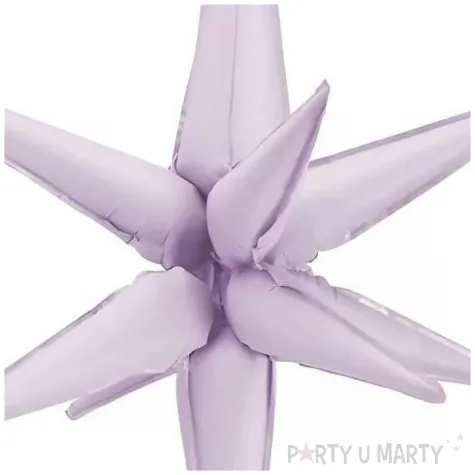 balon foliowy gwiazda 3d dekoracja na urodziny fioletowy matowy 28 str
