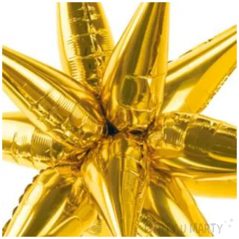 balon foliowy gwiazda 3d zloty partydeco 37 str