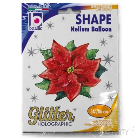 balon foliowy gwiazda betlejemska betallic 34 shp