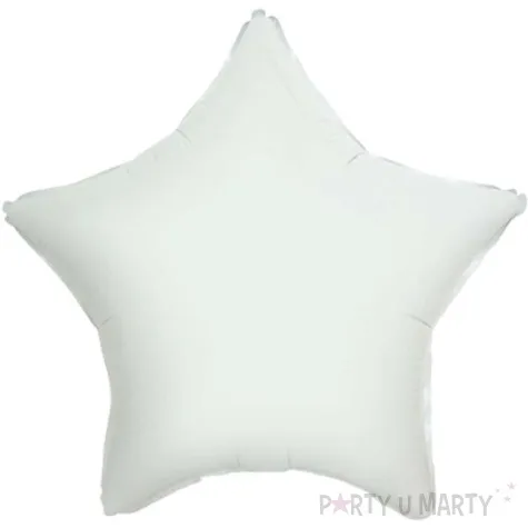 balon foliowy gwiazda bialy flexmetal 18 str