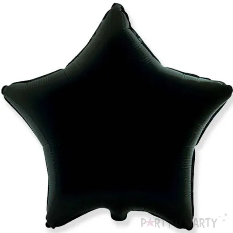 balon foliowy gwiazda czarny flexmetal 18 str