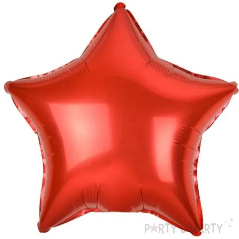 balon foliowy gwiazda czerwony metalik godan 19 str